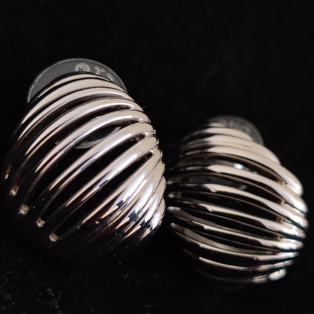 Minimalist Rubbed Earrings by Monet